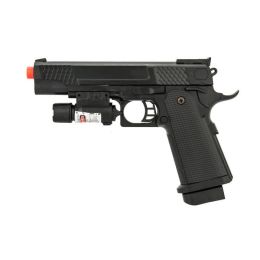 P2002B FPS-140 Spring Airsoft Full Size Pistol with Laser 9" Overall
