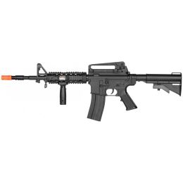 P8909 M4 Spring Powered Airsoft Assault Rifle with Handgrip, Laser, and Flashlight