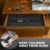 Biometric Gun Safe - Gun Safe for Pistols, Quick-Access Handgun Safe Gun Lock Box Firearm Safety Device with Fingerprint Lock, Keypad and Keys, Pistol