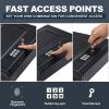 Biometric Gun Safe - Gun Safe for Pistols, Quick-Access Handgun Safe Gun Lock Box Firearm Safety Device with Fingerprint Lock, Keypad and Keys, Pistol