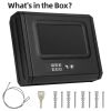 Biometric Gun Safe - Gun Safe for Pistols, Quick-Access Handgun Safe Gun Lock Box Firearm Safety Device with Fingerprint Lock, Keypad and Keys, Pistol