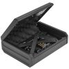 Biometric Gun Safe - Gun Safe for Pistols, Quick-Access Handgun Safe Gun Lock Box Firearm Safety Device with Fingerprint Lock, Keypad and Keys, Pistol